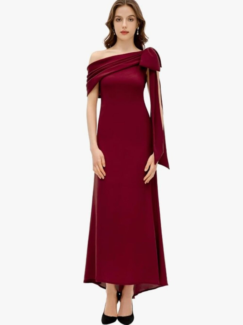 BABEYOND Formal Dress gown for Women - Prom elegant Dress gown One Shoulder